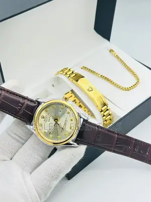 Rolex Day-Date Leather Combination