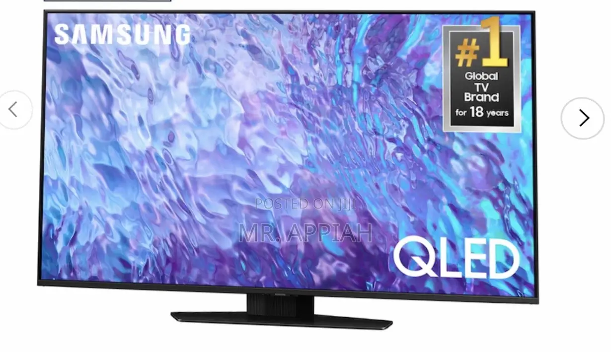 Sleek Samsung 85Q80C 85 Inch Qled Smart Television,Black
