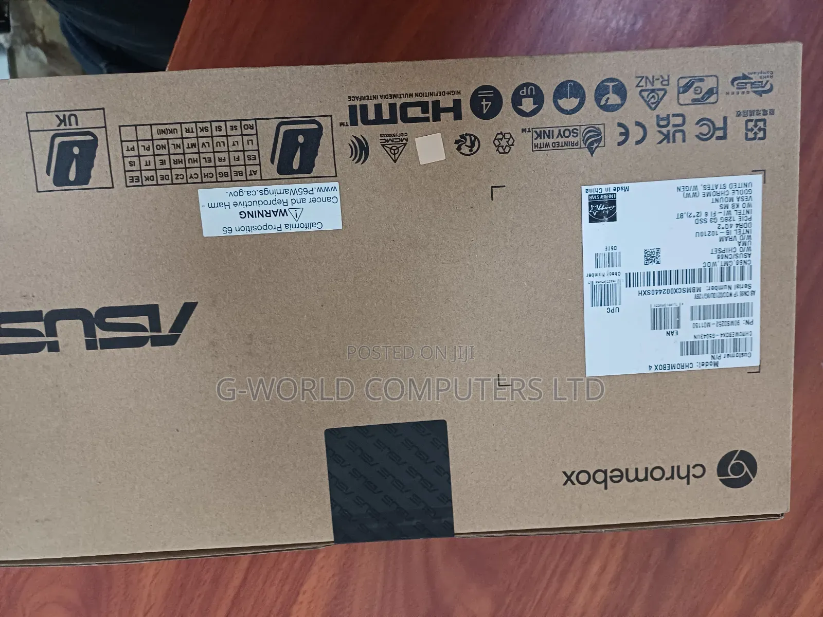 New Desktop Computer Asus Chromebox 8GB Intel Core I5 SSD 128GB