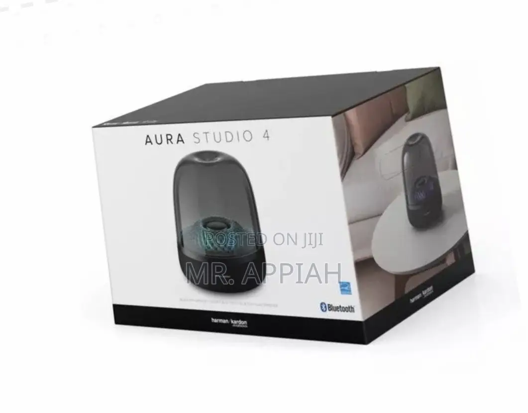Sleek Harman Kardon AURA STUDIO 4 Bluetooth Speaker,Black