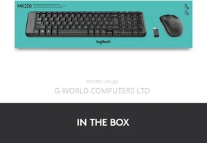 Logitech Mk220 Wireless Keyboard Mouse Combo Black