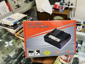 Classic Design Dual Digital Battery Charger With USB Output.