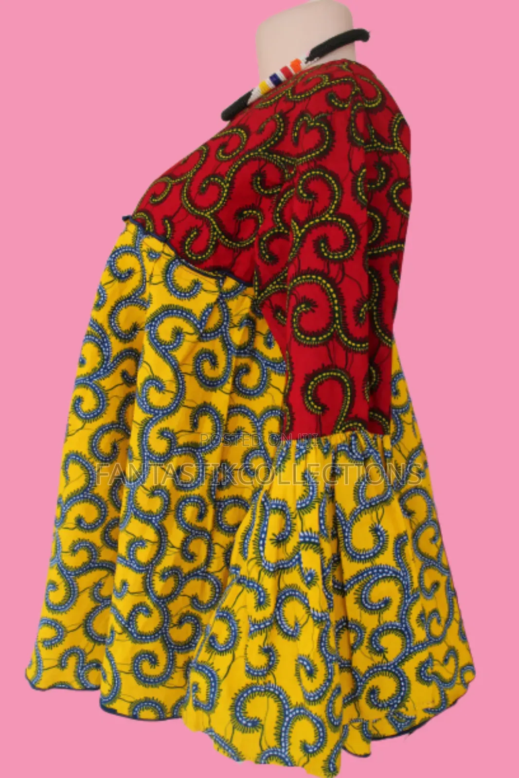 Maxi African Print Top for Maternity