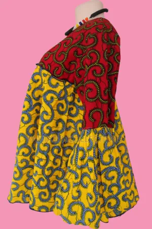 Maxi African Print Top for Maternity