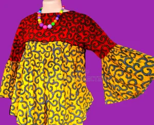 Maxi African Print Top for Maternity