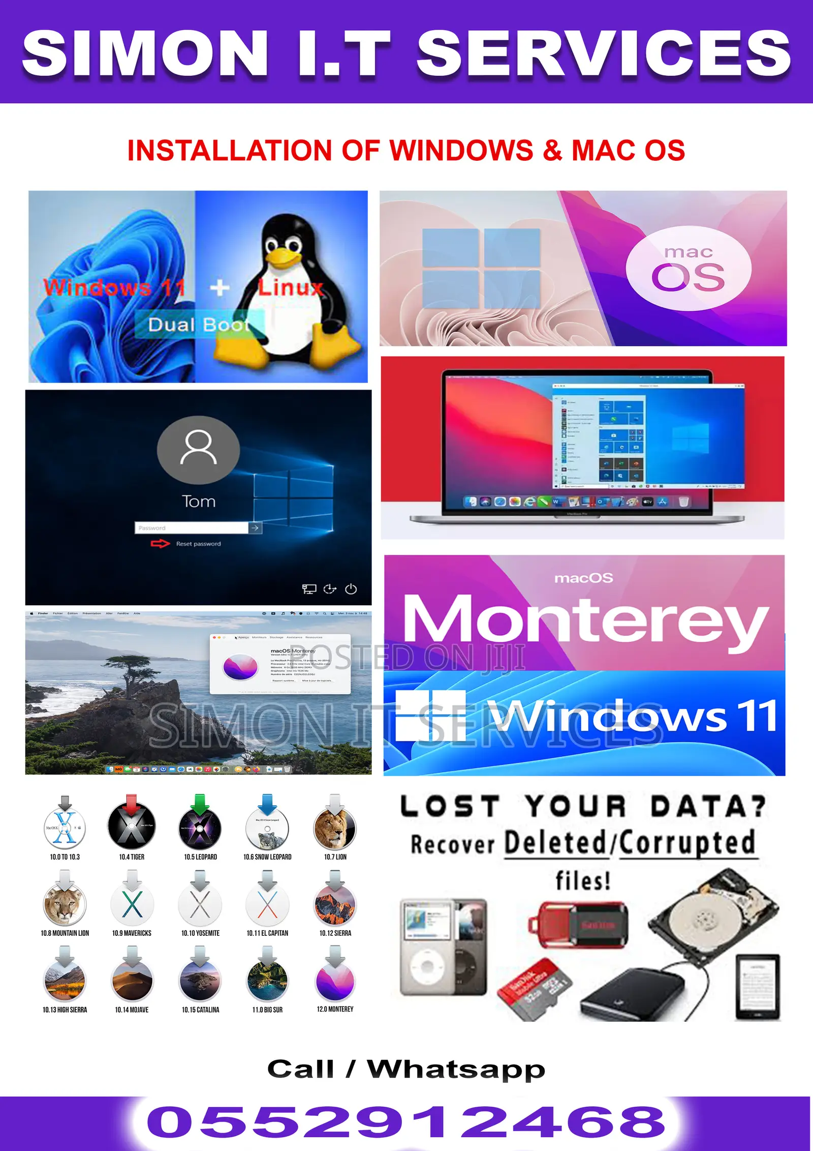 Mac ,Windows and Linux Installation