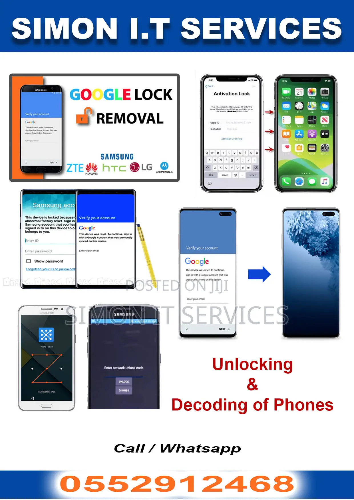 Mobile Phones Flashing , Unlocking and Decoding Services