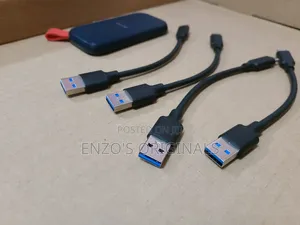 Portable Ssd Cable Usb-c To Usb 3.1 10gbps Data Cable 0.15m