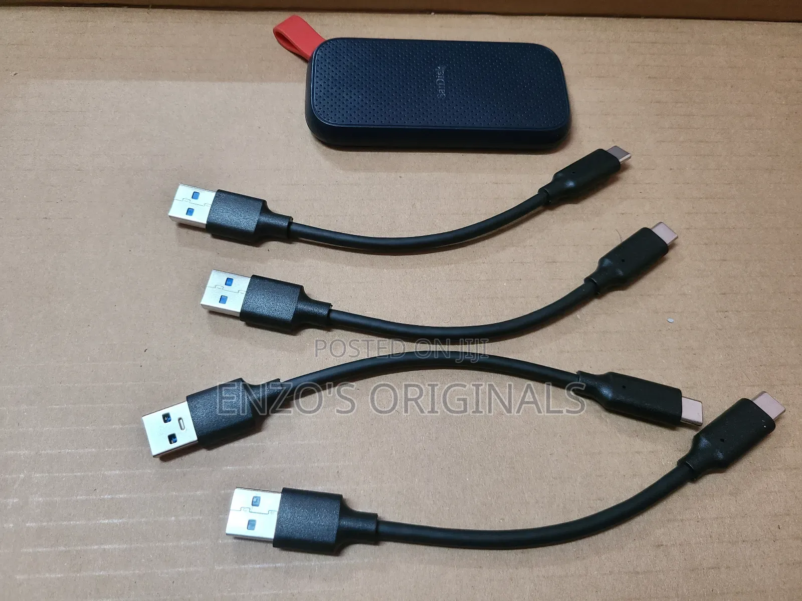 Portable Ssd Cable Usb-c To Usb 3.1 10gbps Data Cable 0.15m