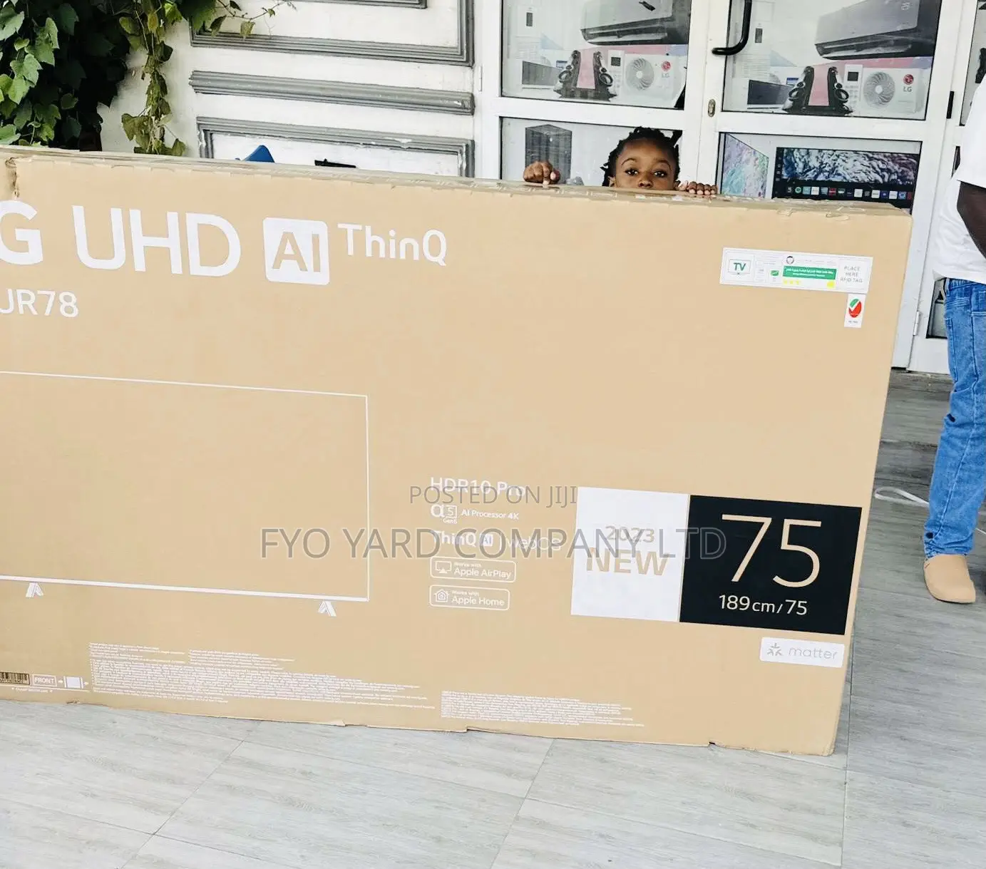 LG 75 Inch Ur8000 Series LED Uhd Smart Webos Thinq Ai TV