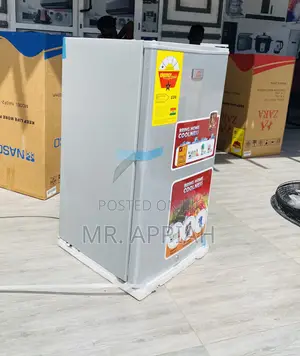 Sleek Zara Single Door Table Top Electric Fridge(Gray) 