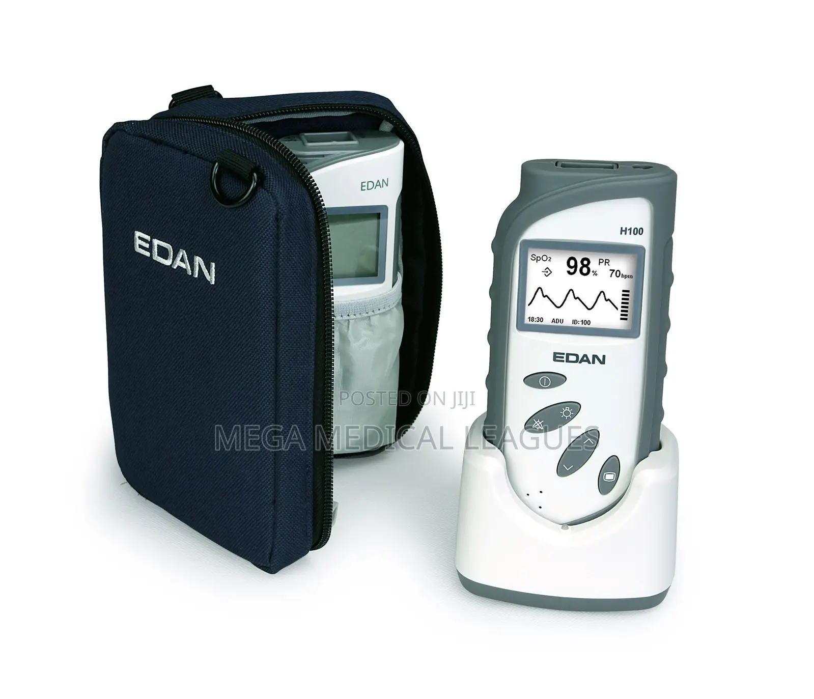 Edan H100b Pulse Oximeter With Charger Stand