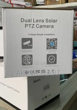 PTZ Solar Camera Two Screens Camera Outdoor Solar