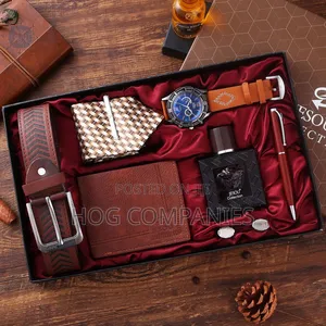 Men's Watch Belt Wallet Valentine Gift Set Package- Delivery in 2hrs