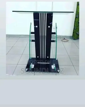 Glass Pulpit (Sleek Black)