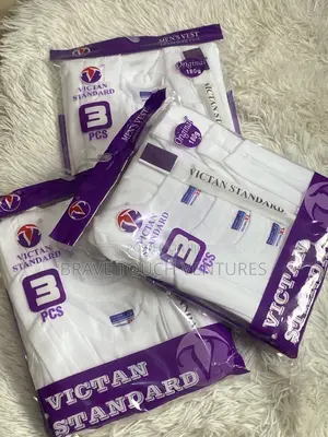 3 Packs of Victan Standard Singlet/Vest - 9 Pieces