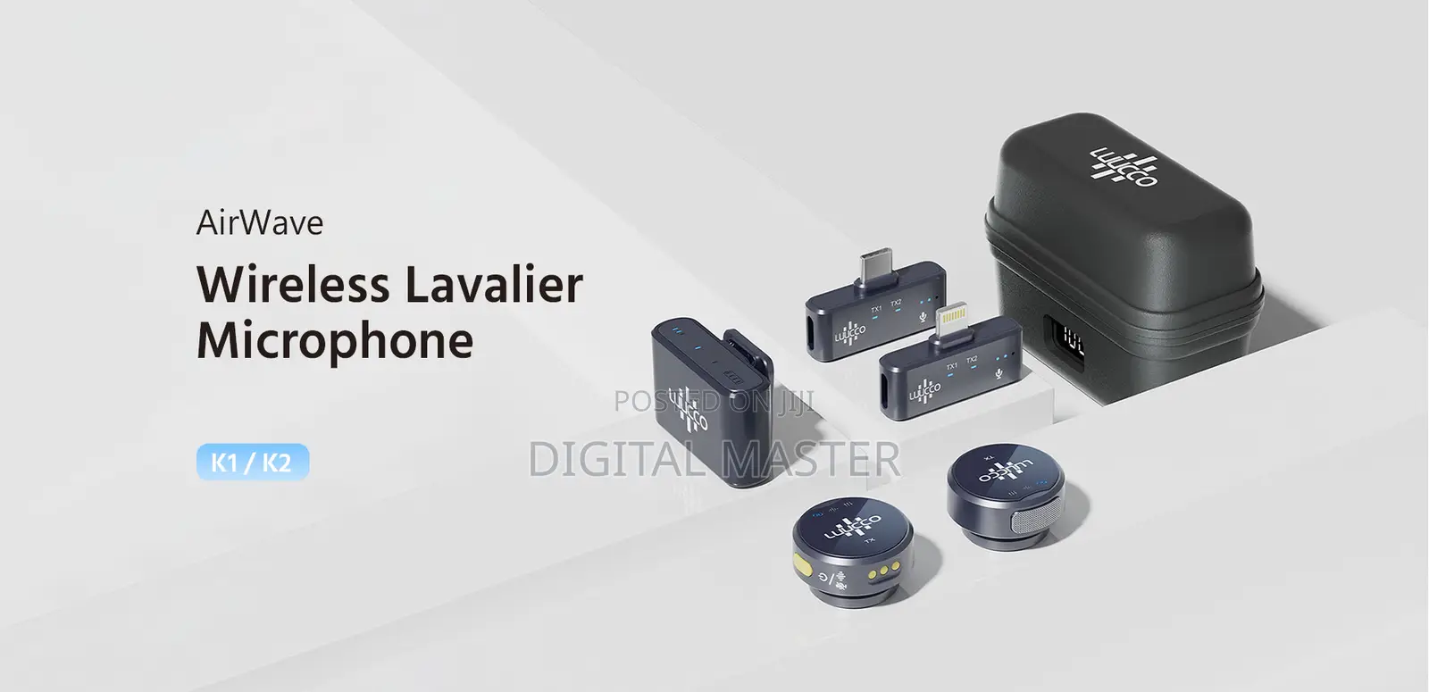 Luucco Airwave Wireless Lavalier Microphone (Combo)