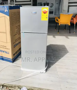 Sleek(Nas2-13fl)Nasco Double Door Electric Fridge.