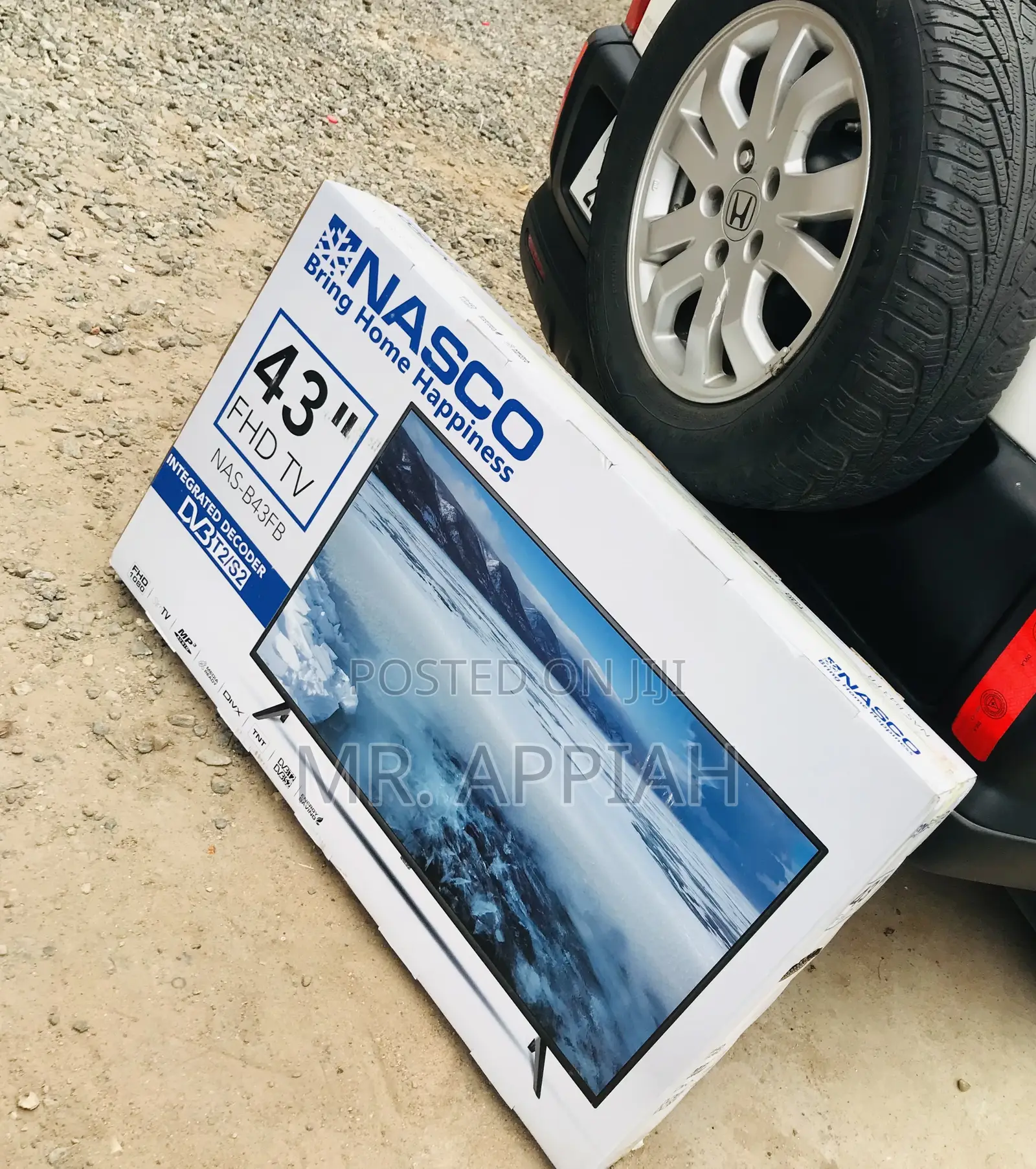 Authentic Nasco 43 Inch Full HD Digital Satellite Tv.