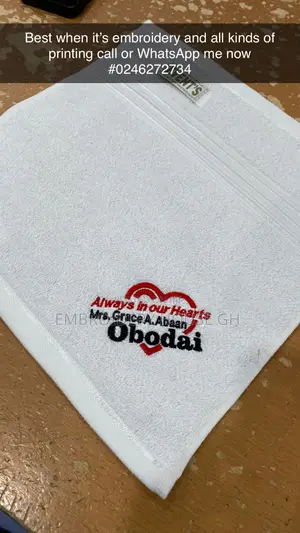 Embroidery and DTF Printing