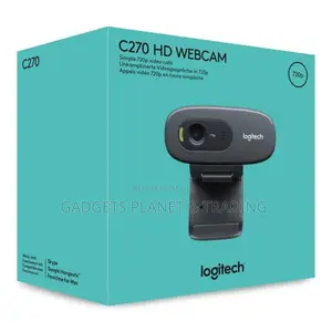 Logitech C270 Digital Hd Webcam - (Black, Hd 720p/30fps)