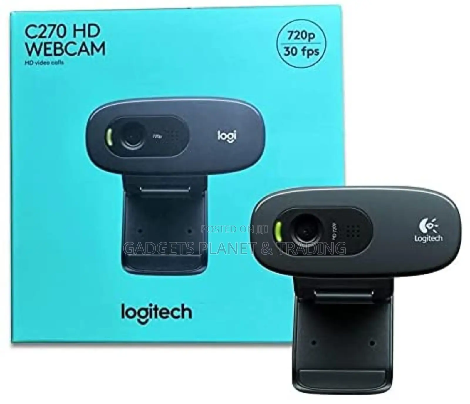 Logitech C270 Digital Hd Webcam - (Black, Hd 720p/30fps)