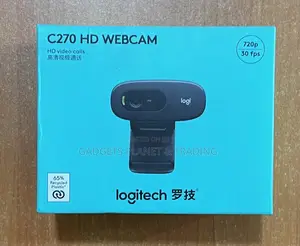 Logitech C270 Digital Hd Webcam - (Black, Hd 720p/30fps)