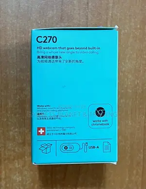 Logitech C270 Digital Hd Webcam - (Black, Hd 720p/30fps)