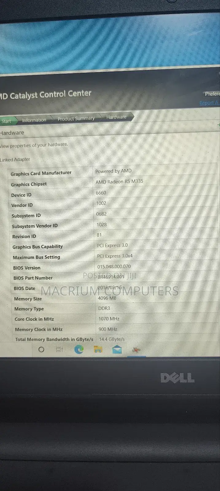 Laptop Dell Inspiron 5559 8GB Intel Core I7 HDD 1T