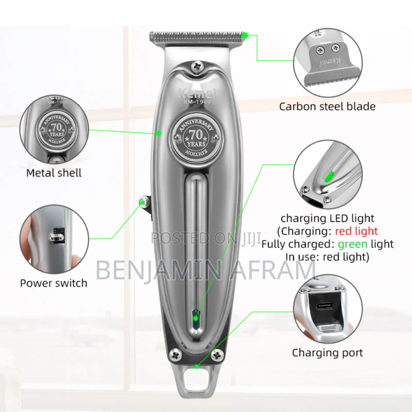 Keme Anniversary Cordless Hair Clippers
