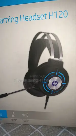 HP H120 Original Gaming Headset With Microphone USB Cable.