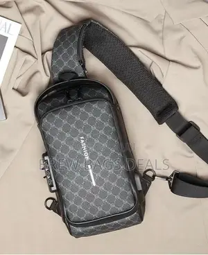 Original Branded Fashion Chest Bag With USB Port Waterproof