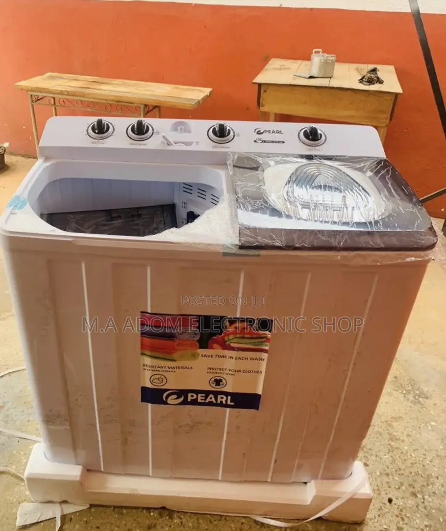 Energy Saving Pearl 15kg Washing Machine With Spin/Dry,White