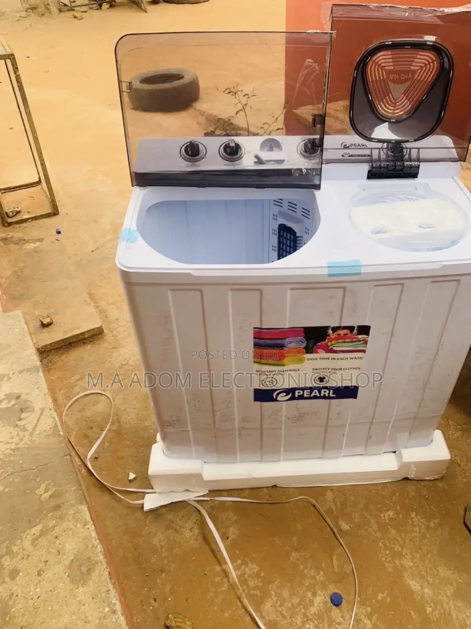 Durable Pearl 15kg Top Load Washing Machine With Spin Dry.