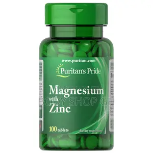 Puritan’S Pride Magnesium With Zinc Supplement - 100 Tabs