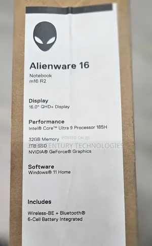 New Laptop Dell Alienware M16 R2 32GB SSD 1T