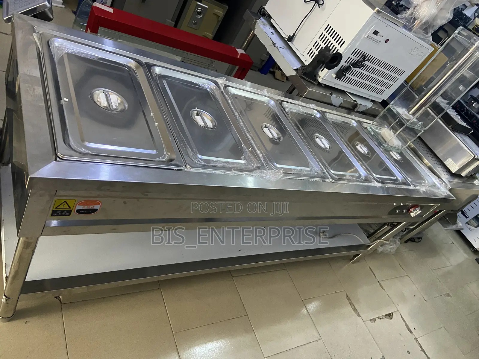 Commercial Electric Food Warmer 6 Pot Steam.