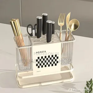 Metal Cutlery Organizer/Kitchen Organizer (Cream)