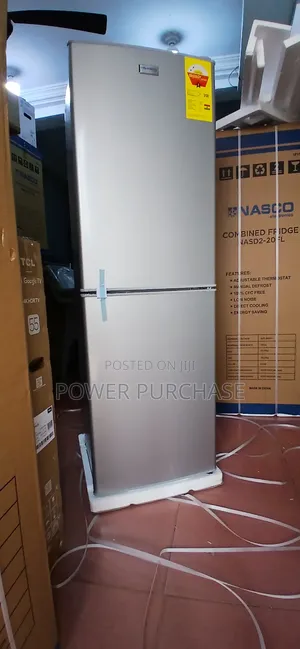 Nasco Double Door Fridge 158ltrs Top Freezer