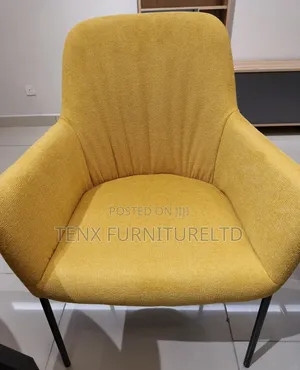Dining Chair With Black Metallic Legs