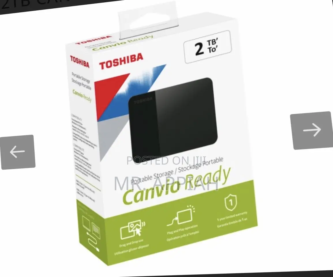 Buy Authentic Toshiba External Drive 2TB(Black) 