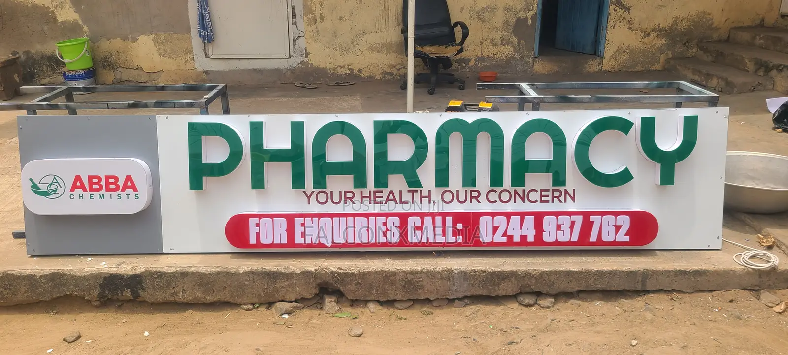 3D Facial Pharmacy Signage