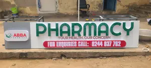 3D Facial Pharmacy Signage