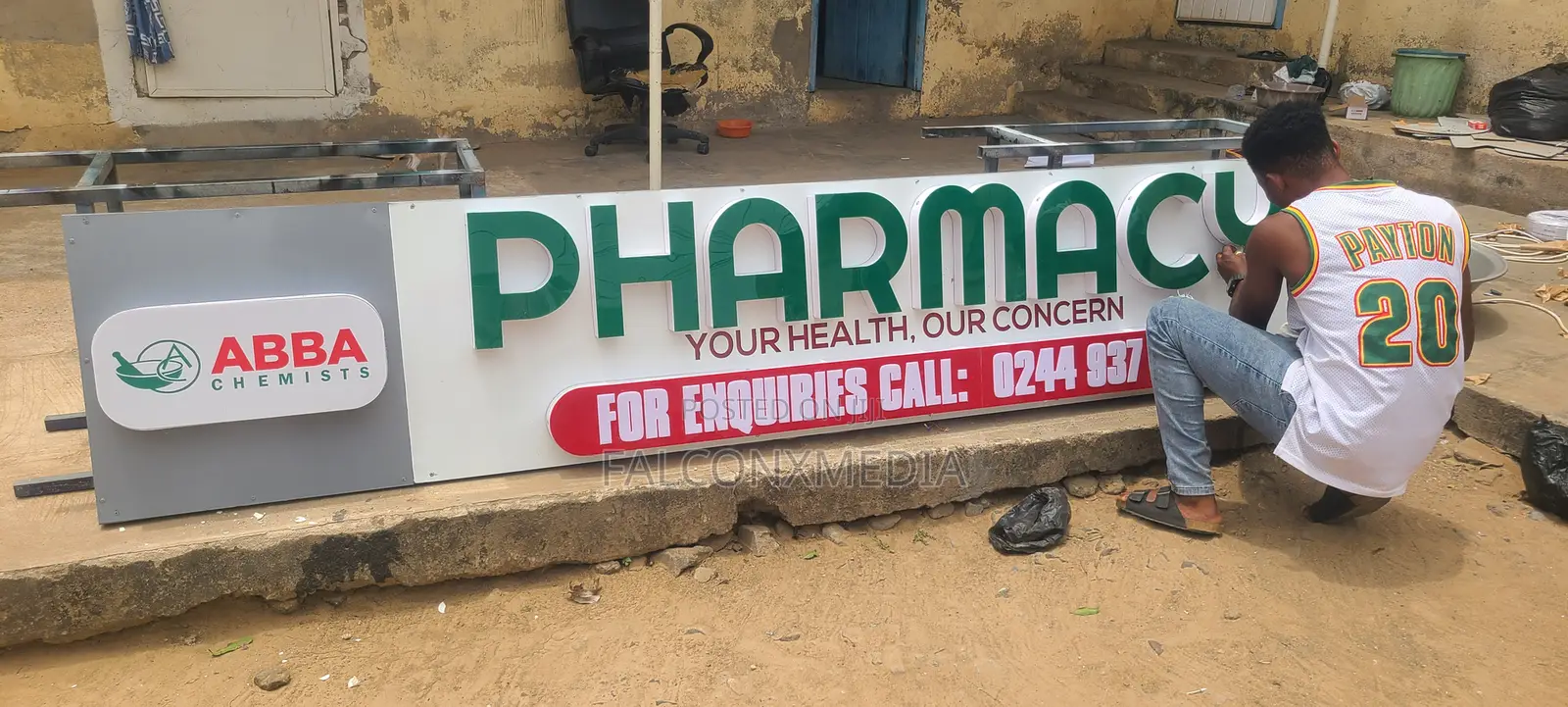 3D Facial Pharmacy Signage