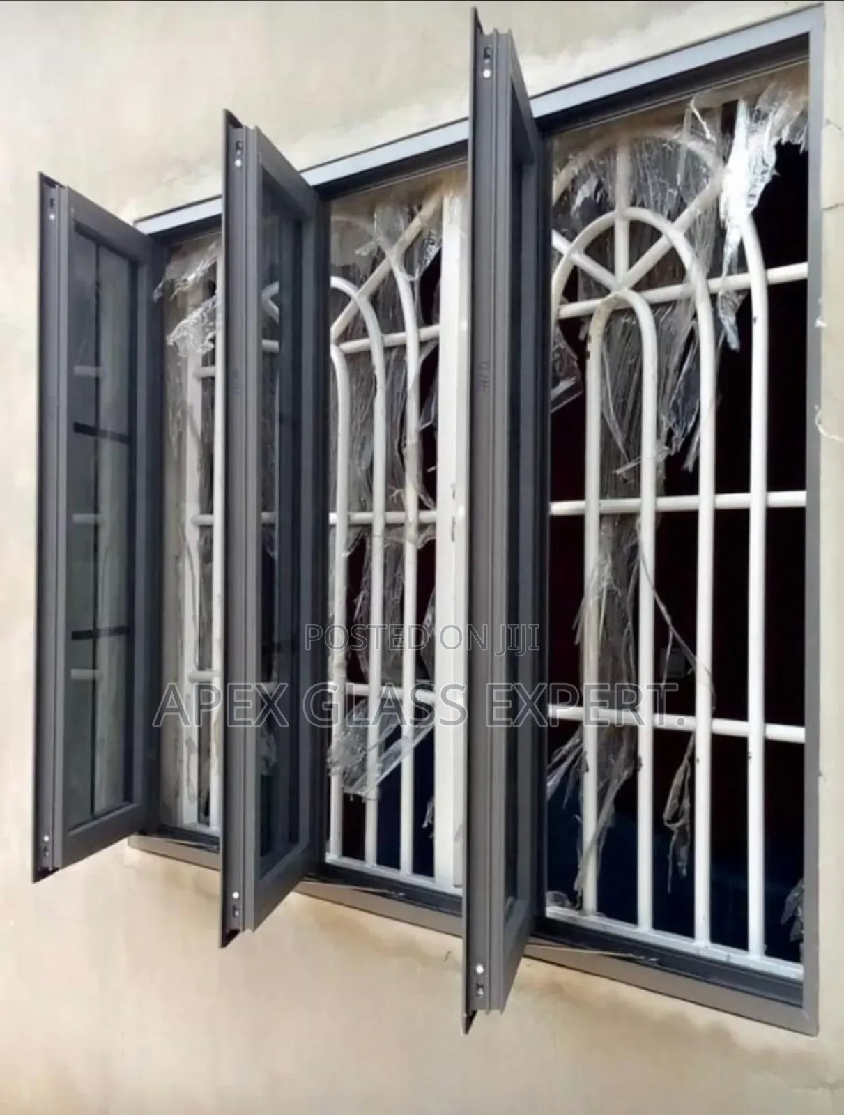 3 Panel Casement Window Fabricated by Apexglassexpert.