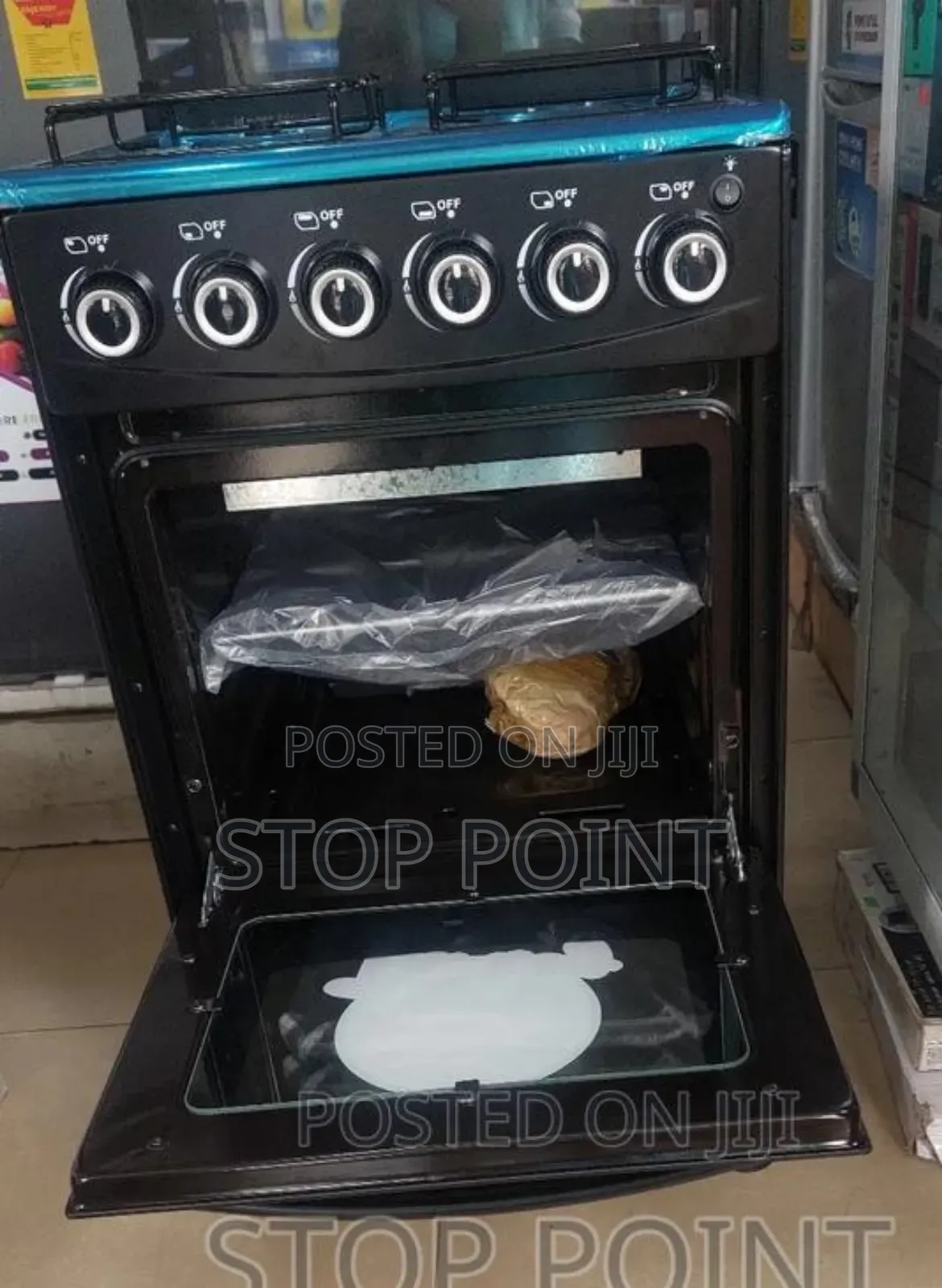 4 Burner Gas Cooker With Grill Auto Ignition