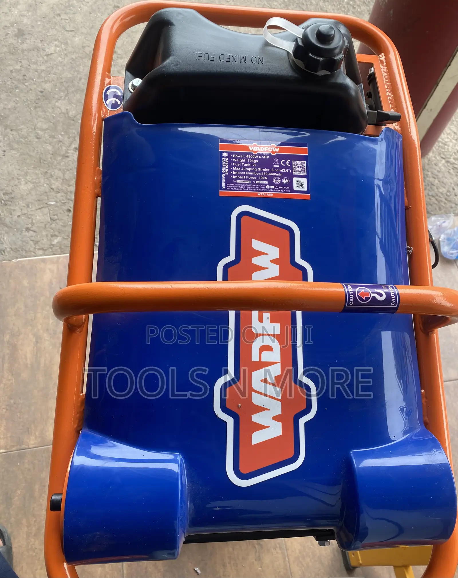 WADFOW Gasoline Tamping Rammer 6.5HP