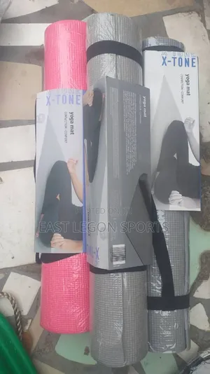 Grey Blue Gym Matt Yoga Mat Routine W Bag Delivery Collect