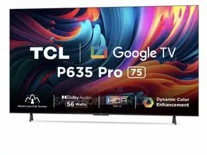Sealed 75 Inch Smart Led P635 Sleek TCL Tv