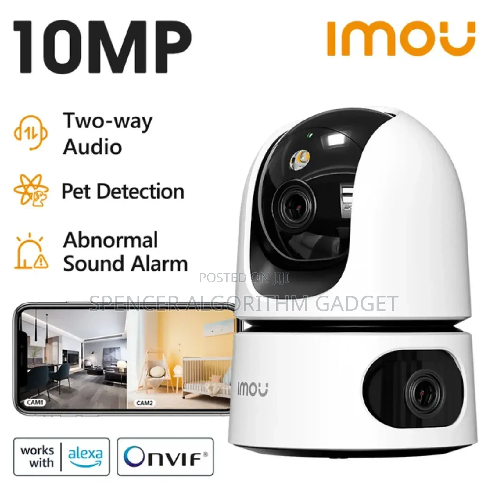 Imou Ranger Dual Lens 10mp Home Wifi 360 Pt Camera